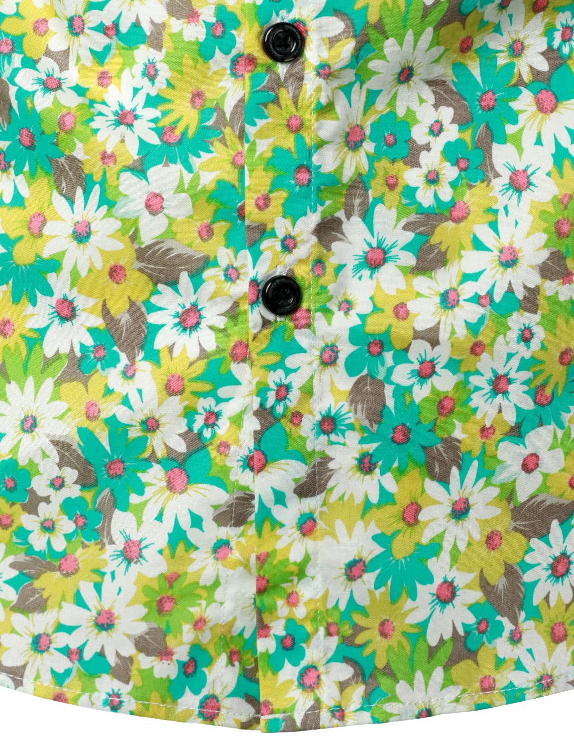 Jasper | Vintage bloemenprint 100% katoenen overhemd met lange mouwen