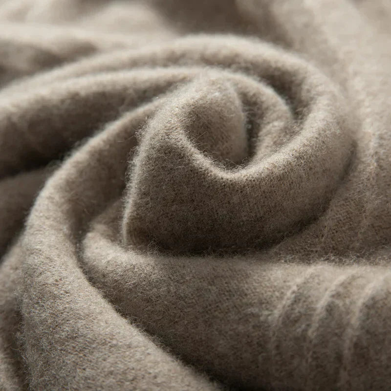 Lars | Cashmere trui met halve rits Heren