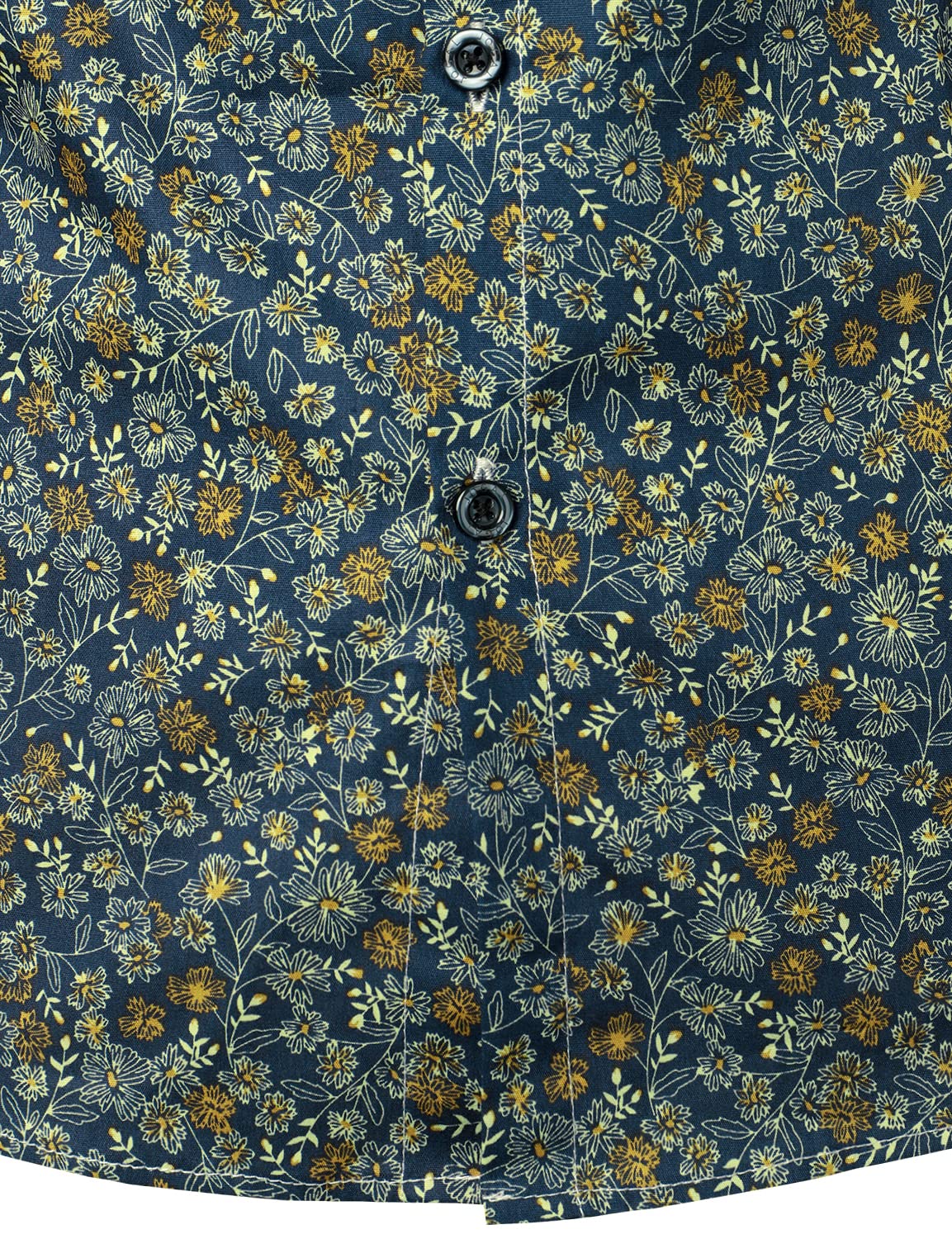 Jasper | Navy blue vintage bloemenoverhemd