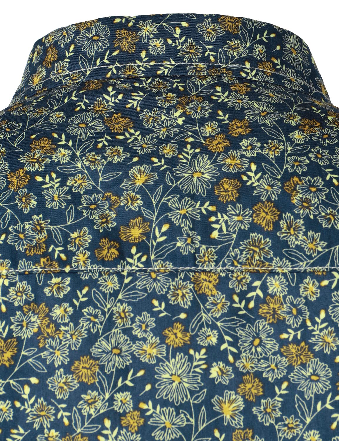 Jasper | Navy blue vintage bloemenoverhemd