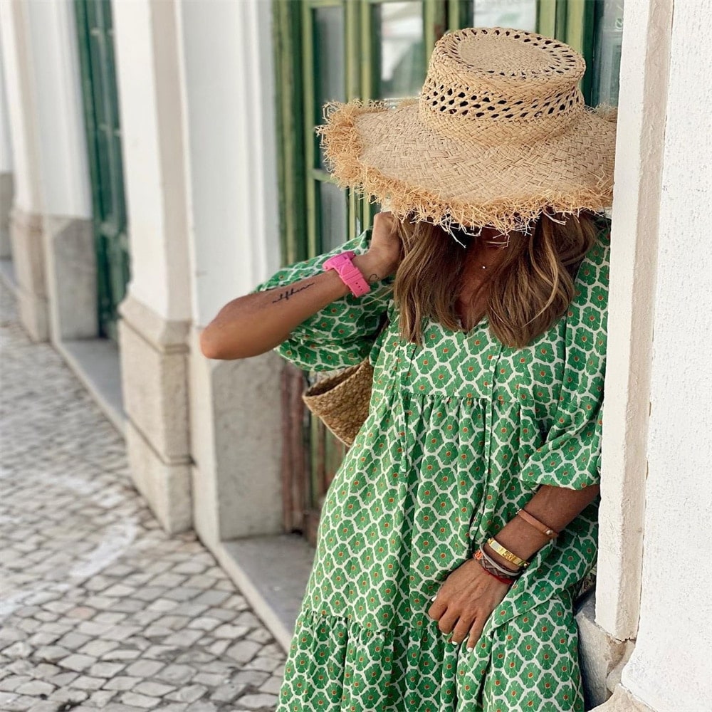 Fenna | Trendy en comfortabele lange jurk
