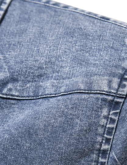 Thijs | Retro denim overhemd met lange mouw