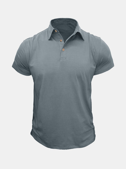 Lars | Ademend katoenen poloshirt