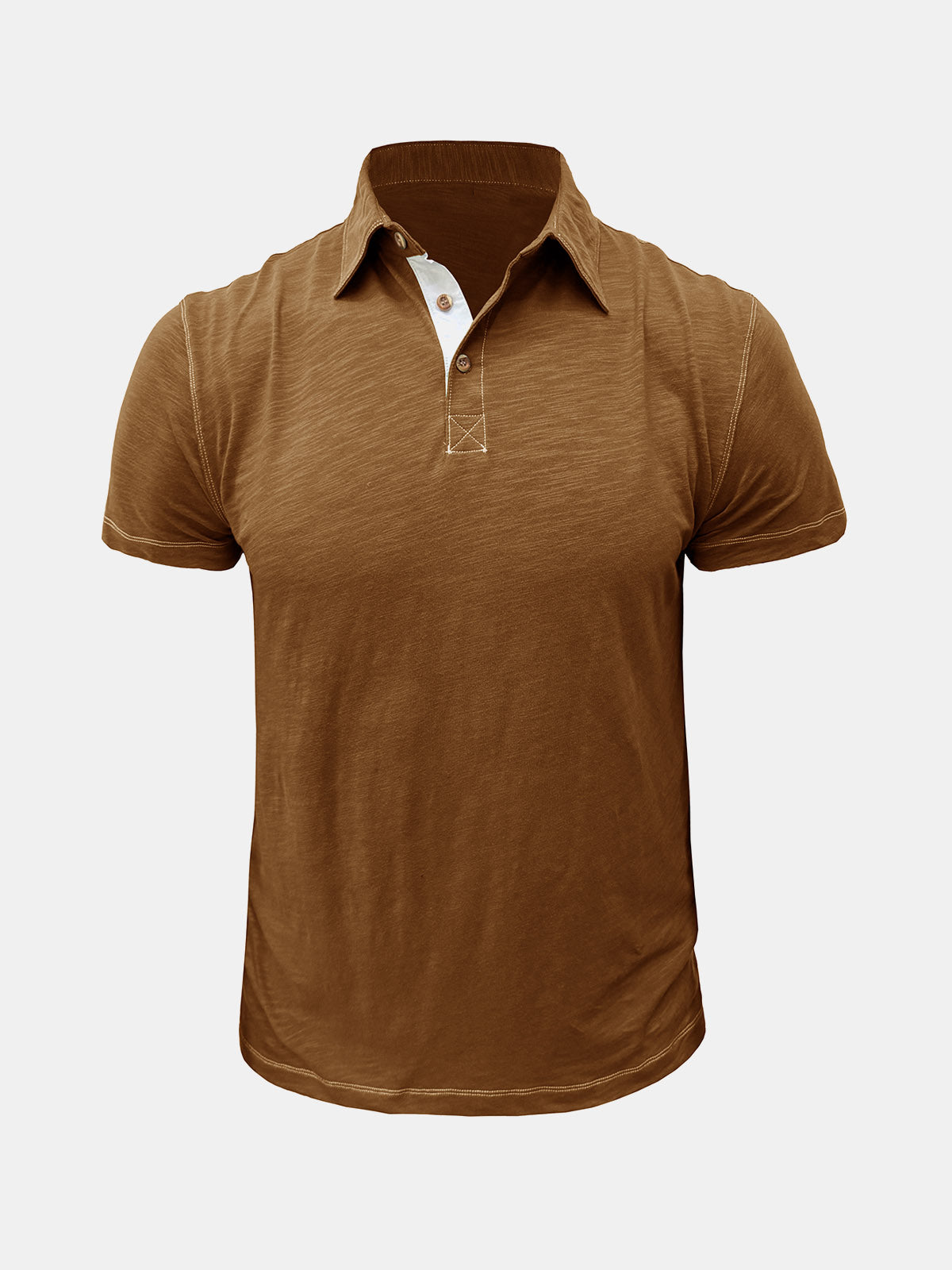 Lars | Ademend katoenen polo T-shirt