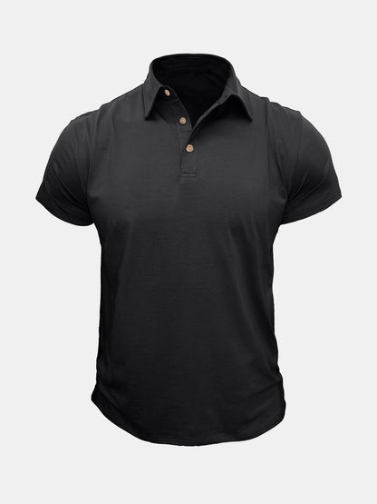 Lars | Ademend katoenen poloshirt