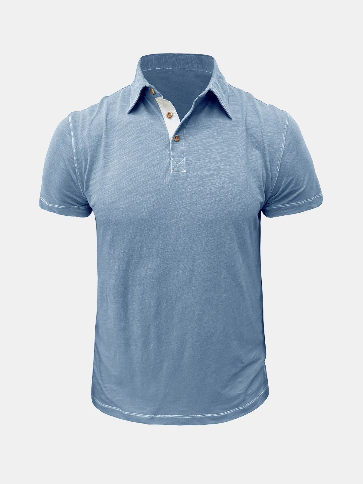 Lars | Ademend katoenen polo T-shirt