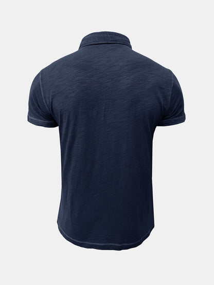 Lars | Ademend katoenen polo T-shirt