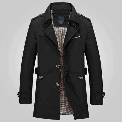 Niels | Elegante waterdichte heren trenchcoat