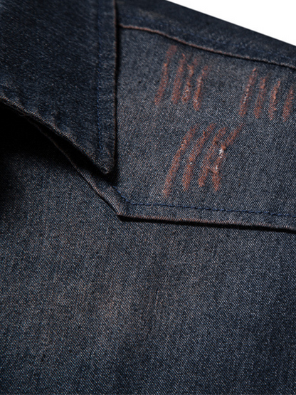 Daan | Denim herenoverhemd met lange mouwen