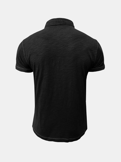 Lars | Ademend katoenen polo T-shirt