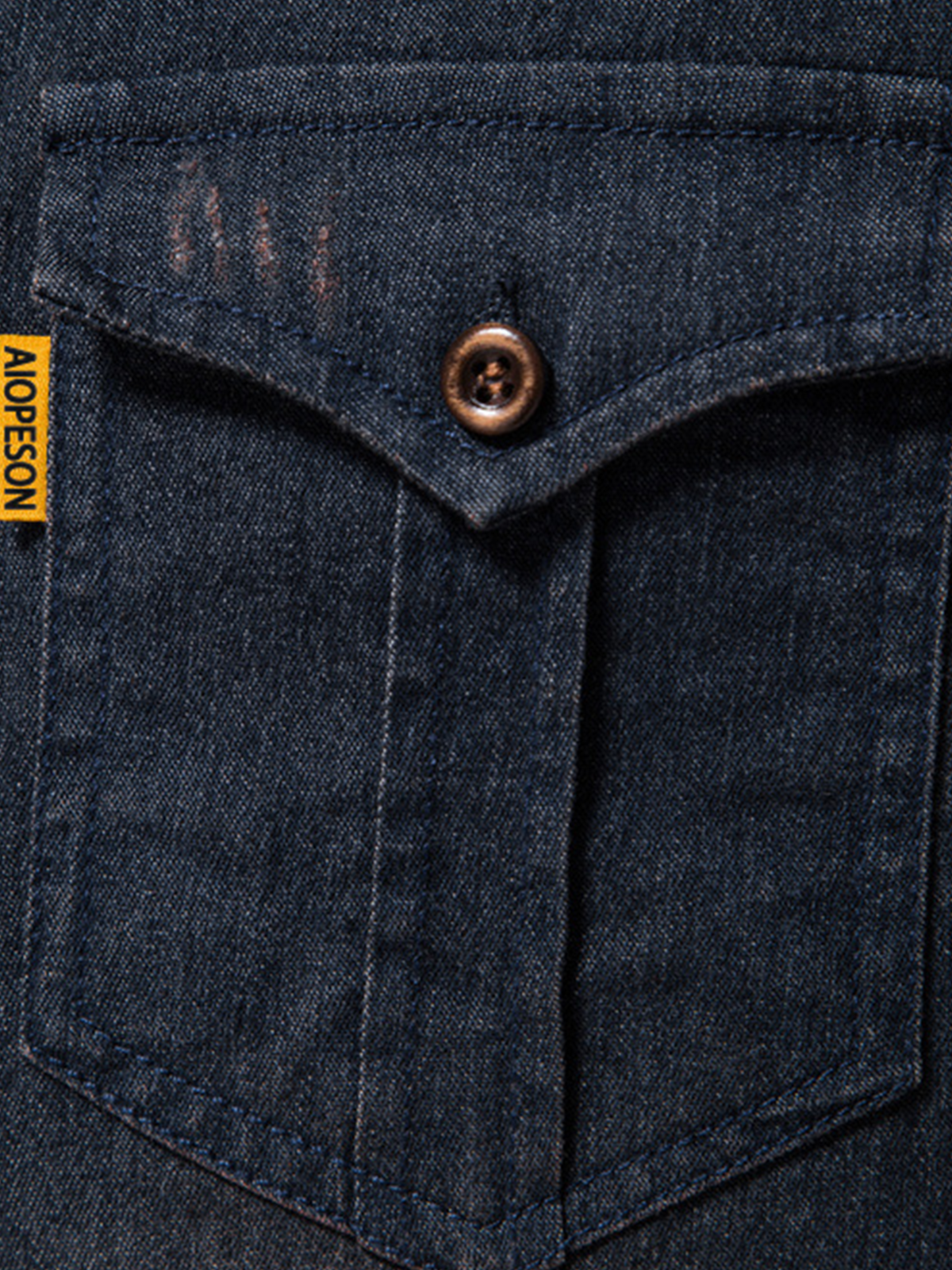 Daan | Denim herenoverhemd met lange mouwen