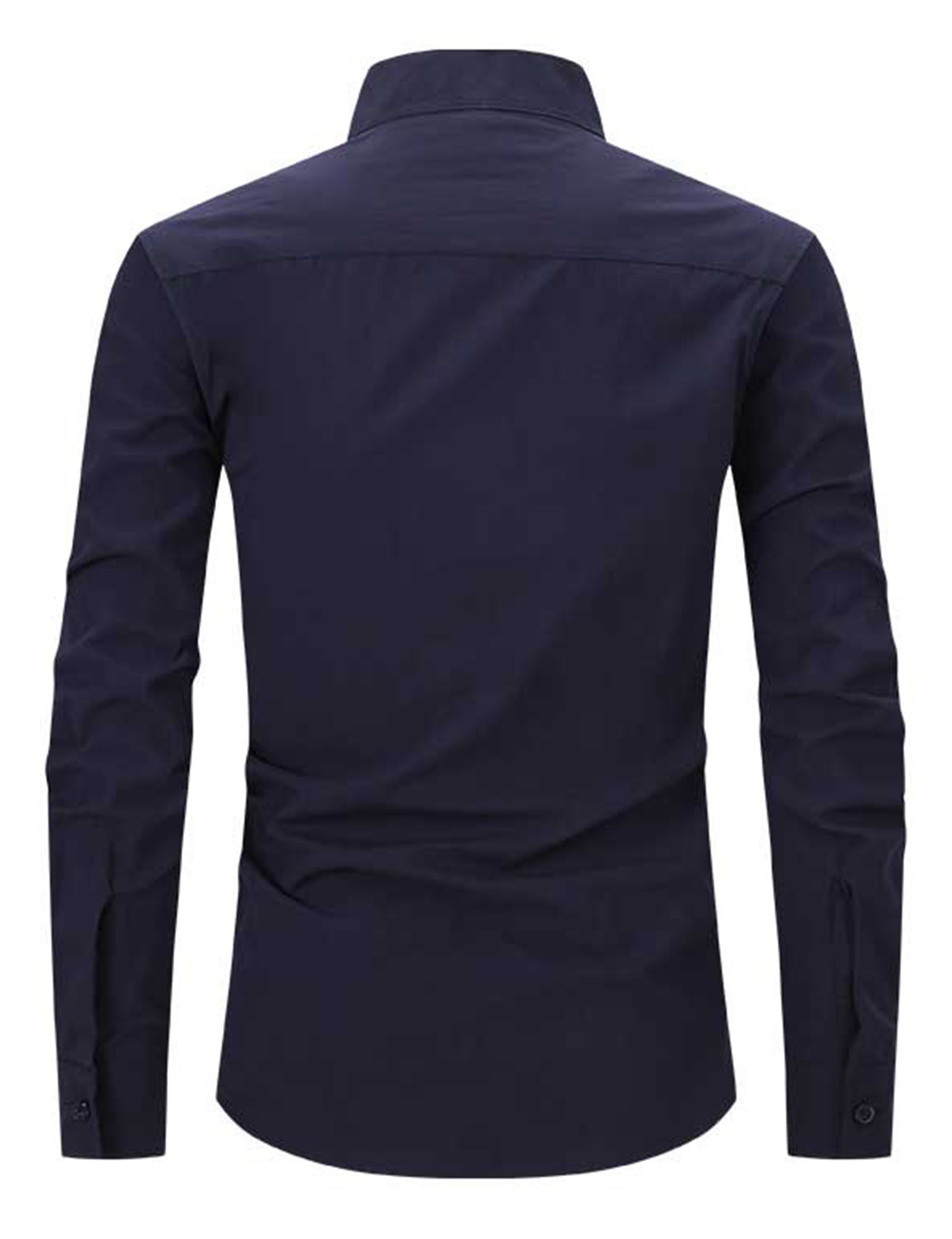 Jasper | Heren longsleeve met Henley kraag en borstzak