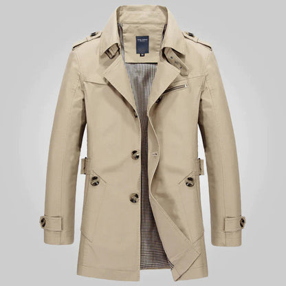 Niels | Elegante waterdichte heren trenchcoat