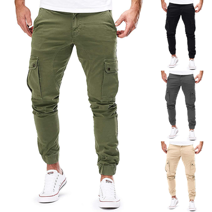 Floris | Moderne cargo broek met lange zakken