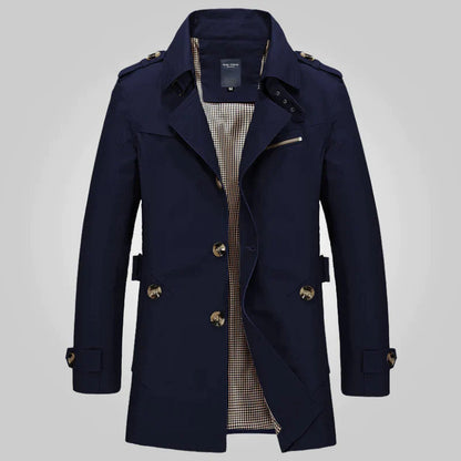 Niels | Elegante waterdichte heren trenchcoat