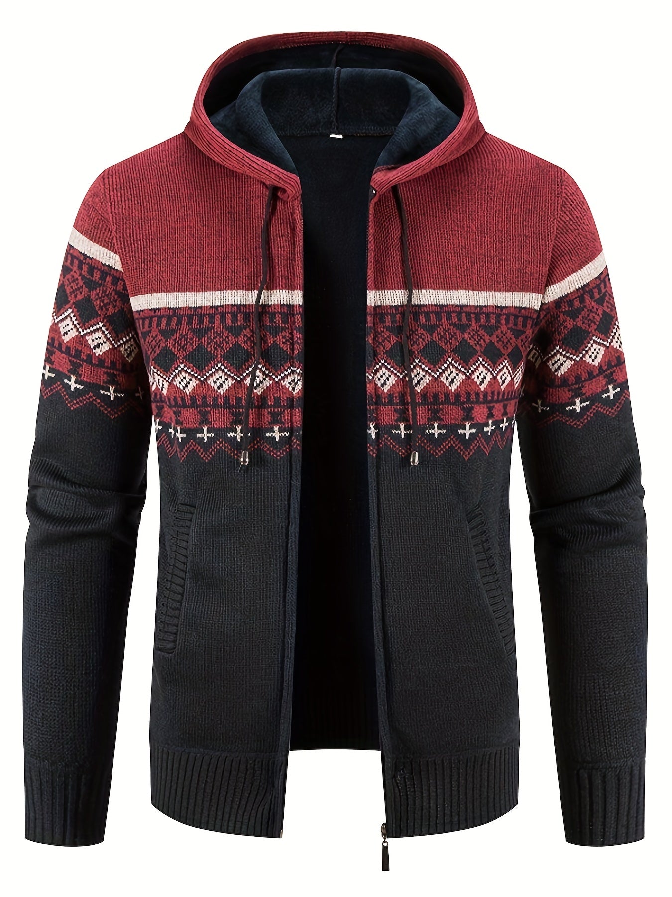 Sam | Warm vest met capuchon en rits