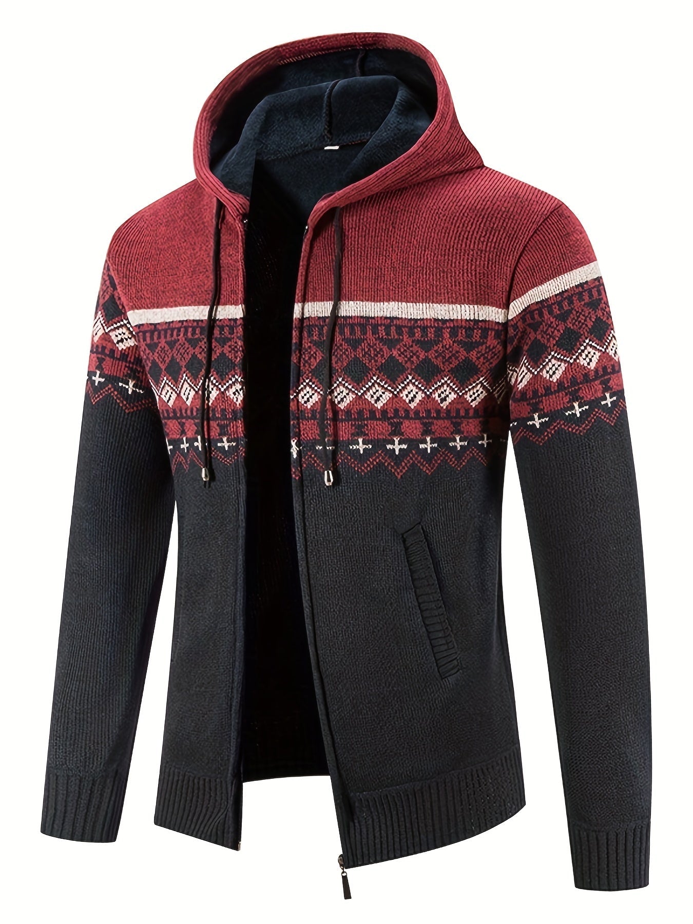 Sam | Warm vest met capuchon en rits