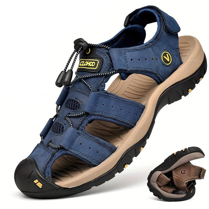 Vincent | Blauwe outdoor sandalen