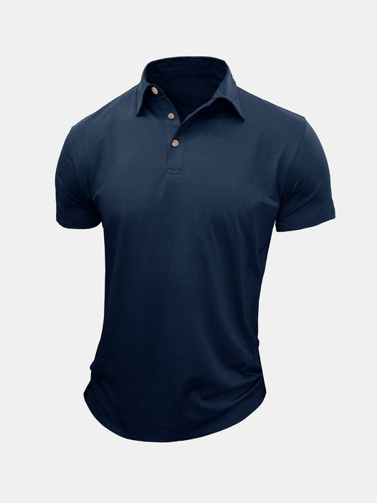 Lars | Ademend katoenen poloshirt