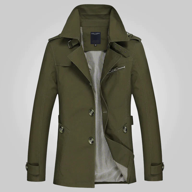 Niels | Elegante waterdichte heren trenchcoat