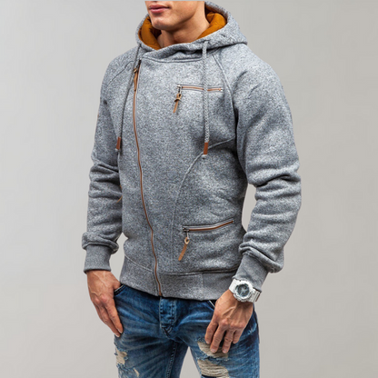 Cas | Casual hoodie met ritssluiting