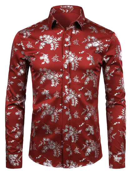 Cas | Bloemenprint casual overhemd