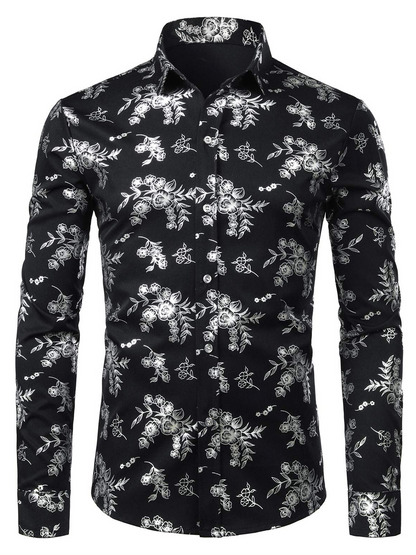 Cas | Bloemenprint casual overhemd