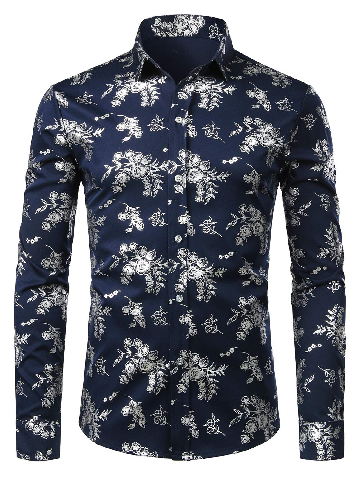 Cas | Bloemenprint casual overhemd