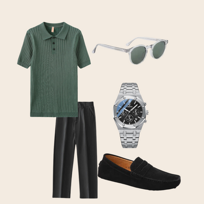 Lennard | Smaragdgroene outfit