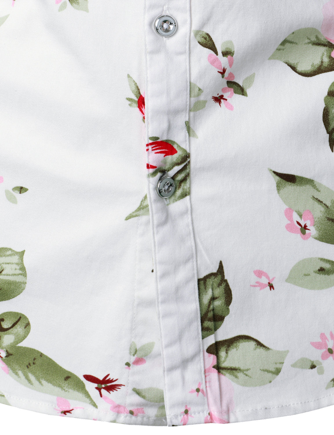 Jasper | Witte bloemenprint casual overhemd met lange mouwen