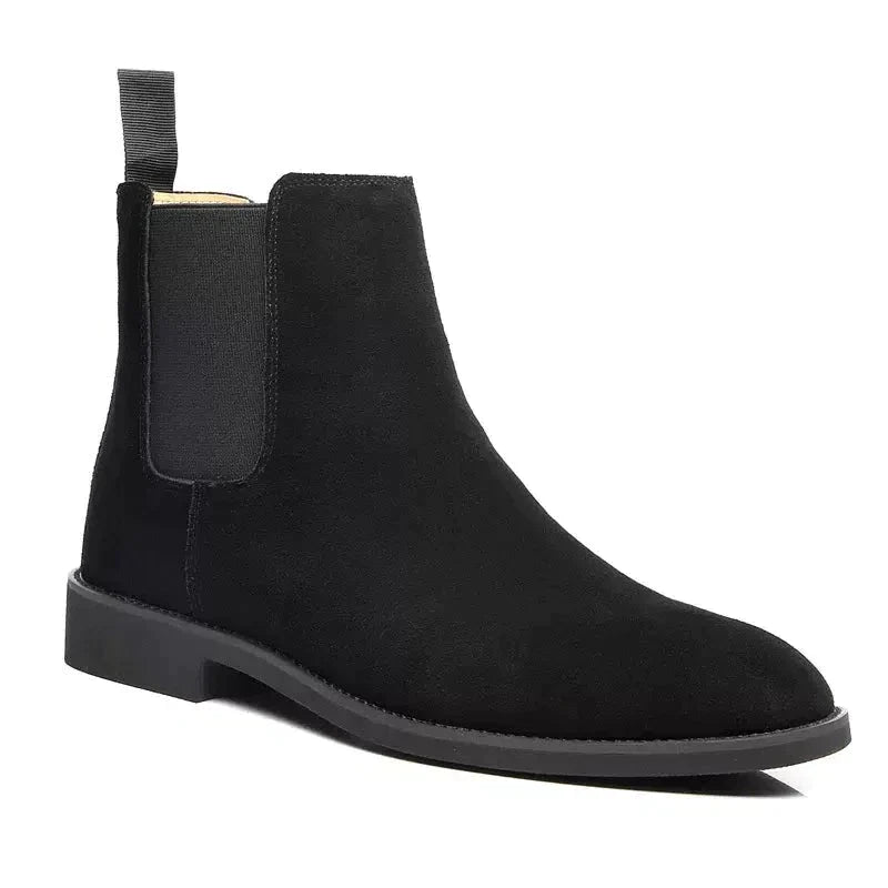 Finn | Zwarte leren chelsea heren boots