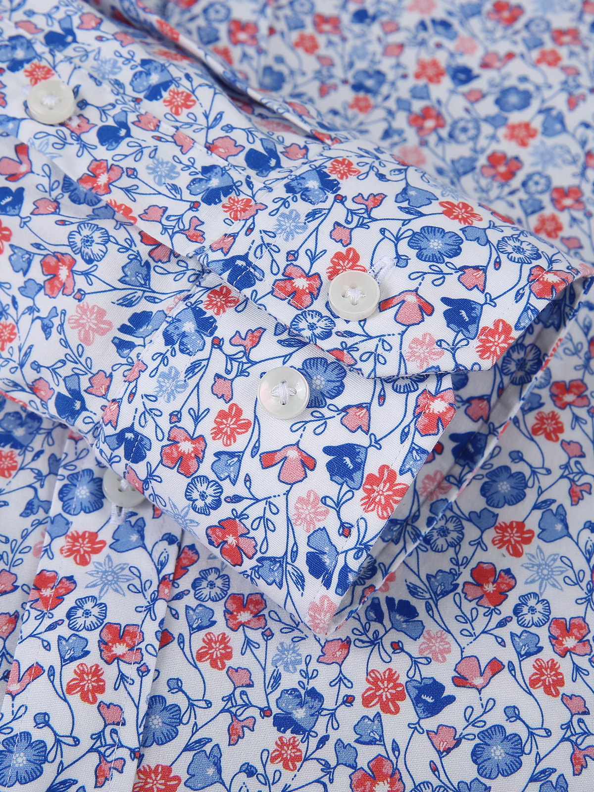 Daan | Heren casual overhemd met bloemenprint