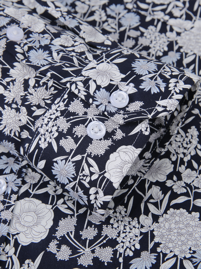 Felix | Vintage bloemenprint casual overhemd