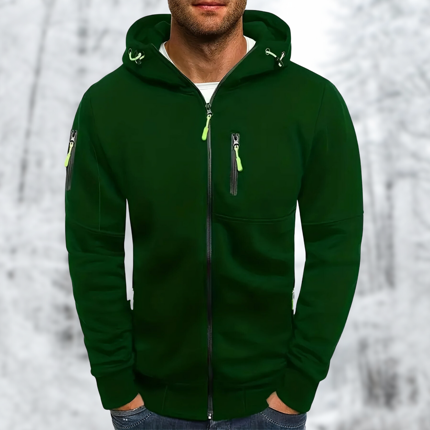 Liam | Winterse hoodie met rits