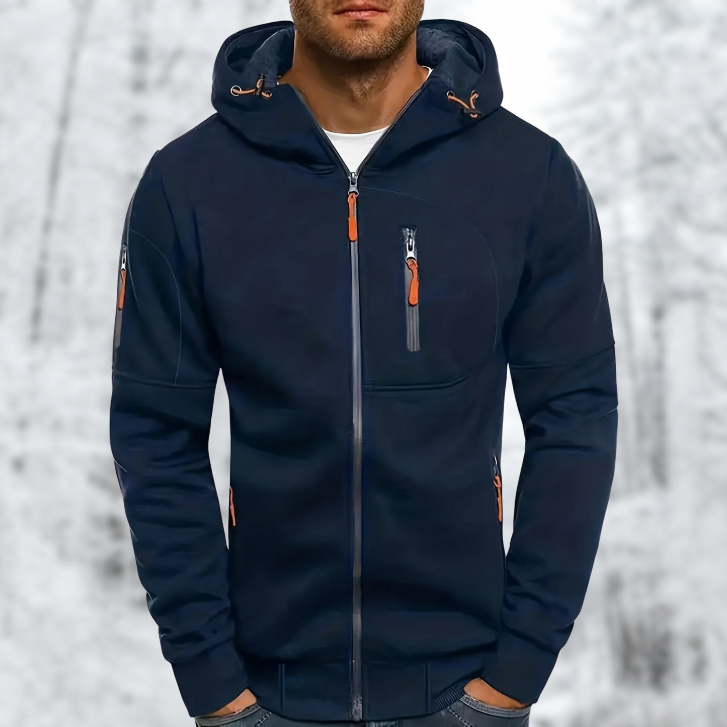 Liam | Winterse hoodie met rits