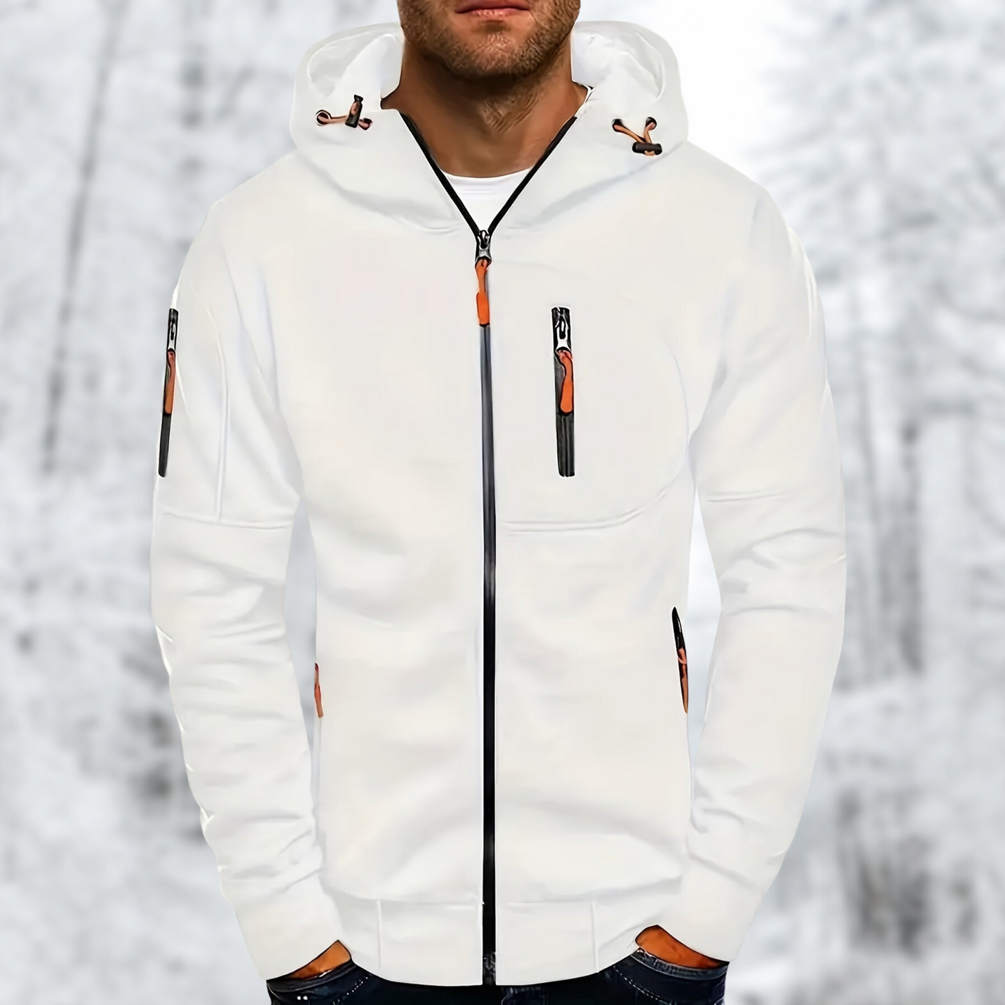 Liam | Winterse hoodie met rits