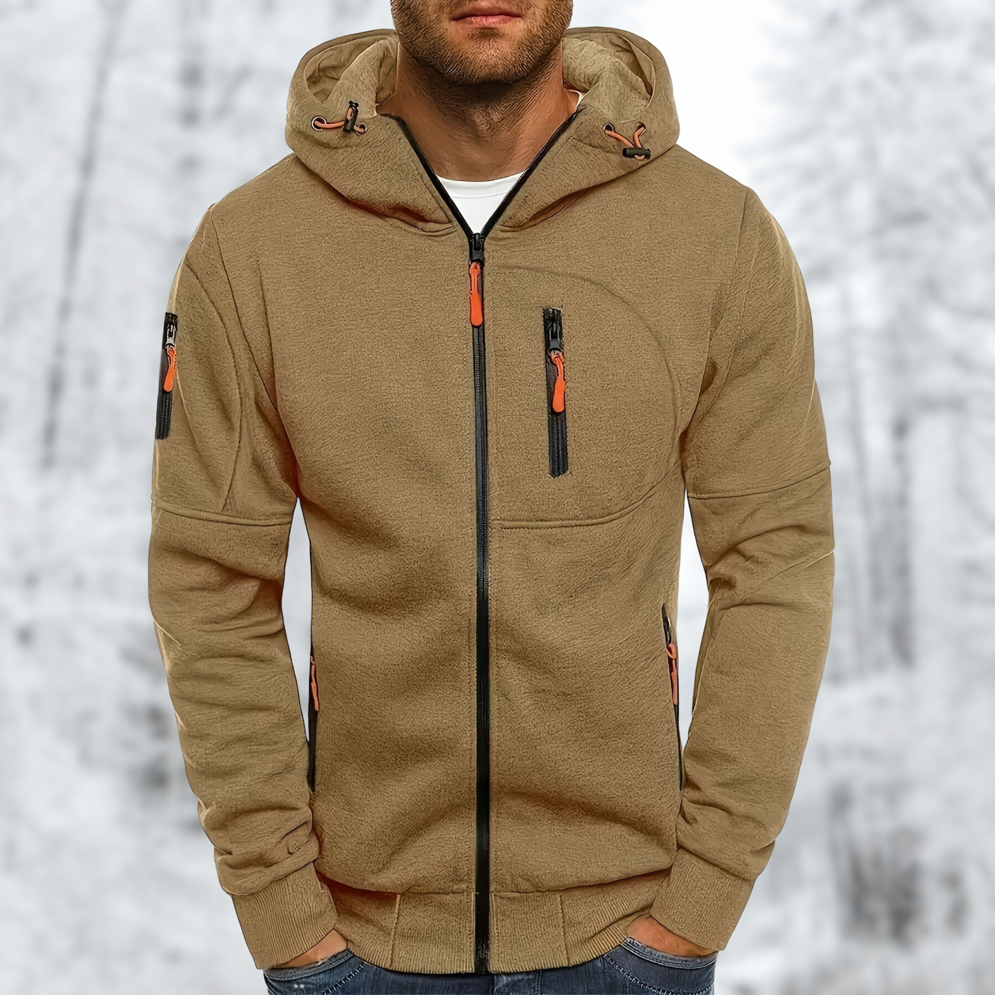 Liam | Winterse hoodie met rits