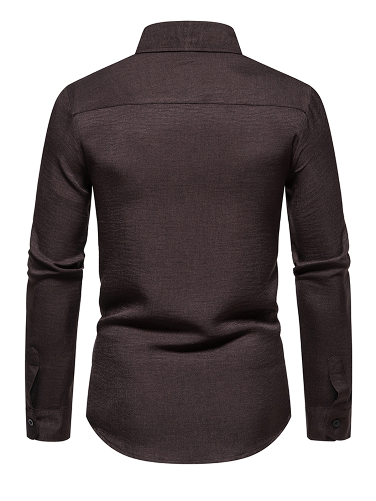 Jasper | Casual herenshirt met lange mouw in effen kleur