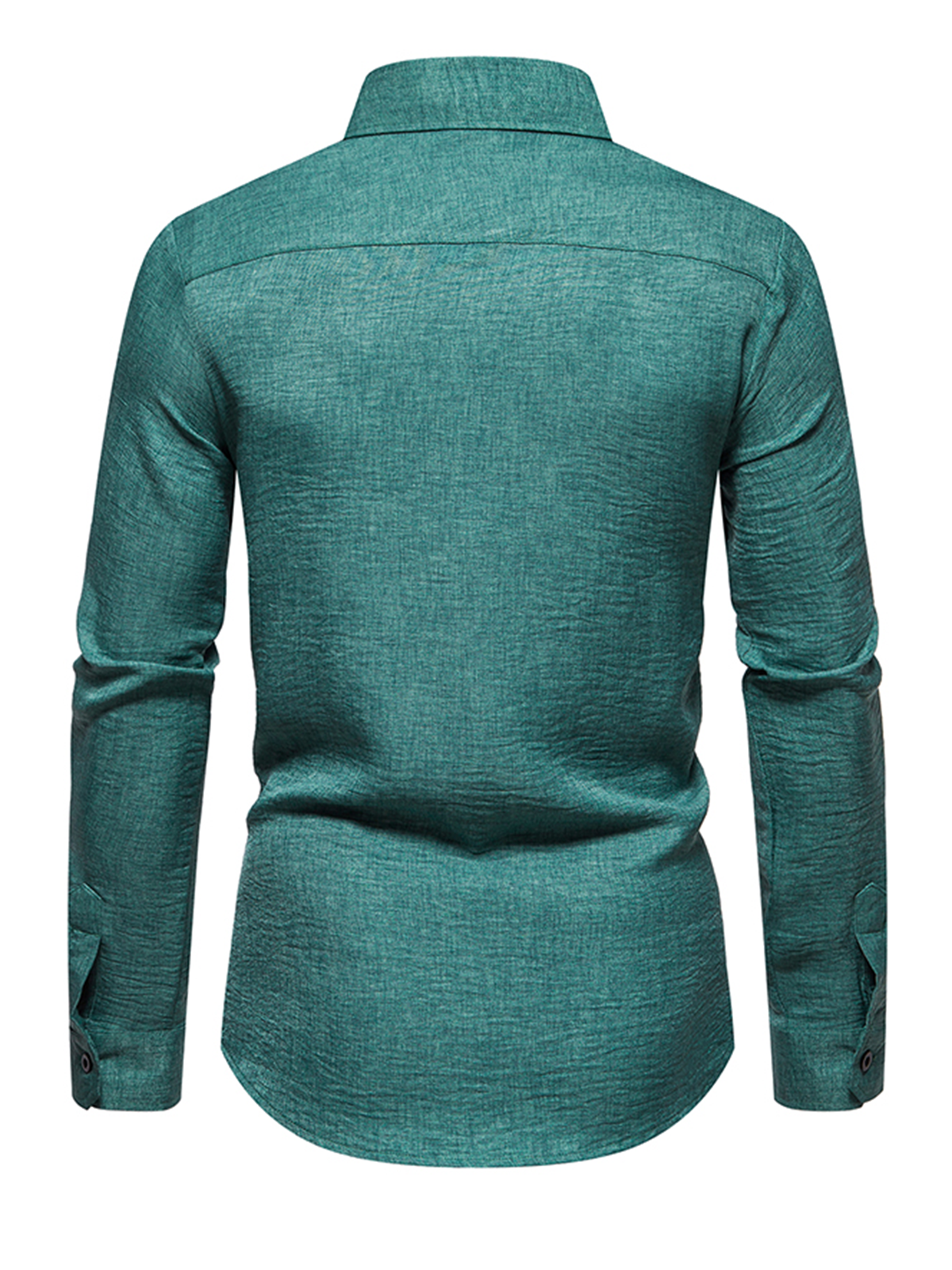 Jasper | Casual herenshirt met lange mouw in effen kleur