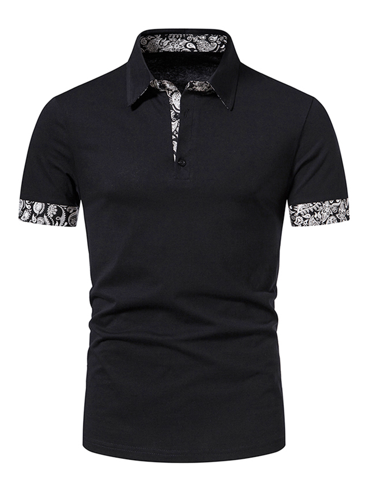 Daan | Heren polo met paisley print