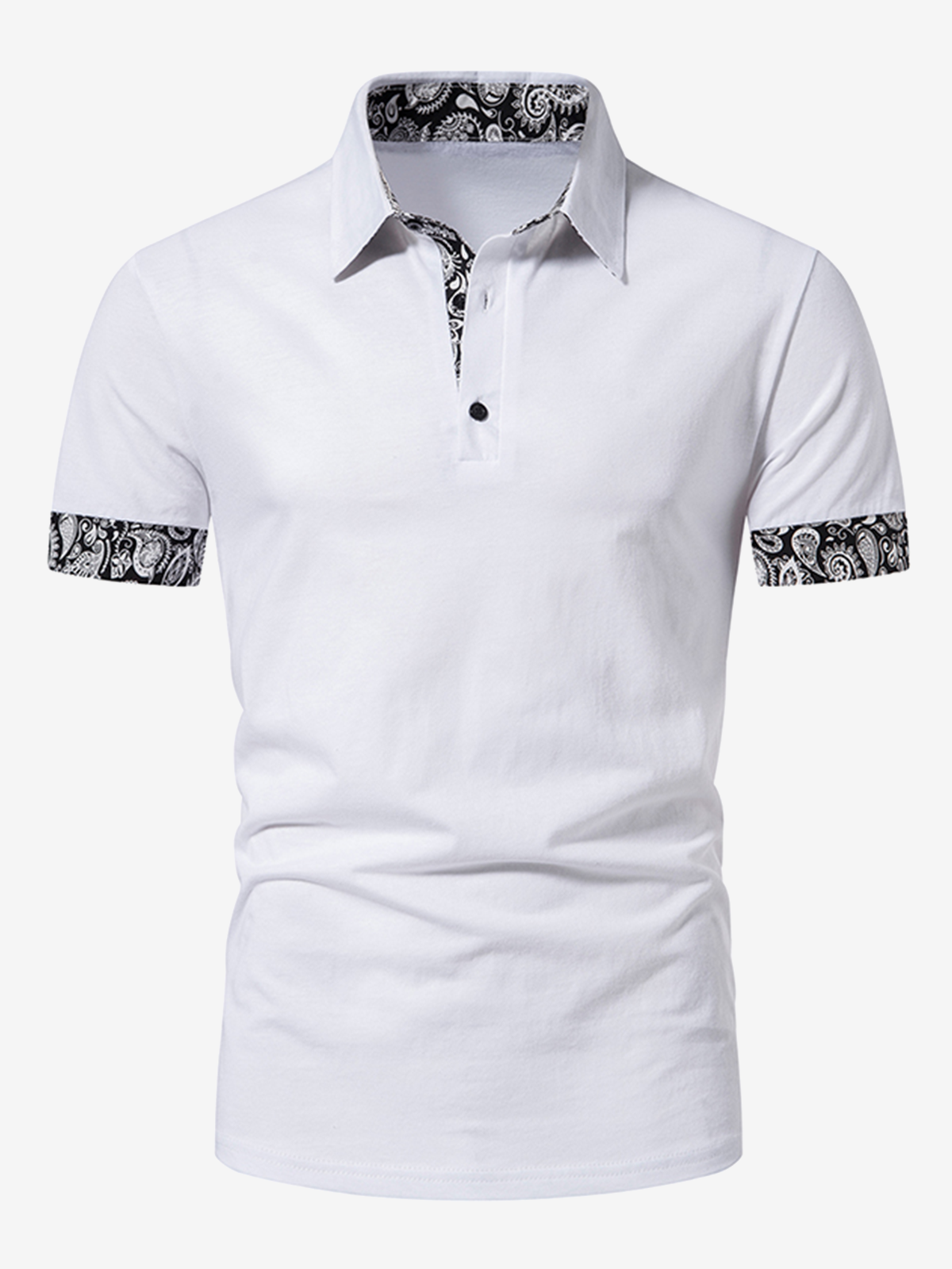 Daan | Heren polo met paisley print