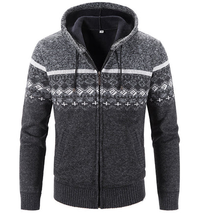 Sam | Warm vest met capuchon en rits