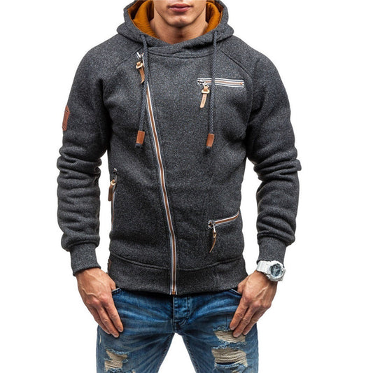 Lars | Fleece vest met capuchon voor heren