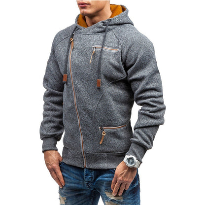 Lars | Fleece vest met capuchon voor heren