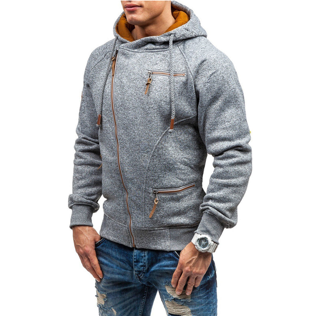 Lars | Fleece vest met capuchon voor heren