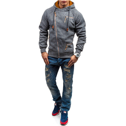 Lars | Fleece vest met capuchon voor heren