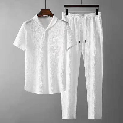 Daan | Katoenen polo & pantalon set