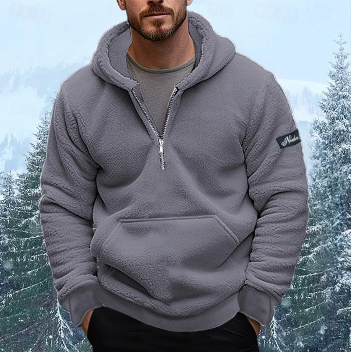 Noa | Stijlvolle Sherpa hoodie