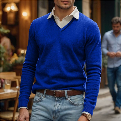 Rik | Heren V-hals sweater