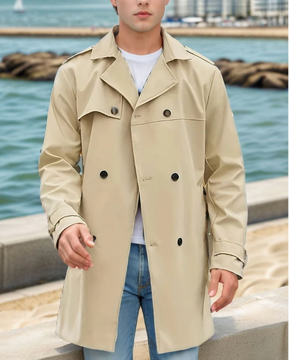 Piet | Stijlvolle heren trenchcoat